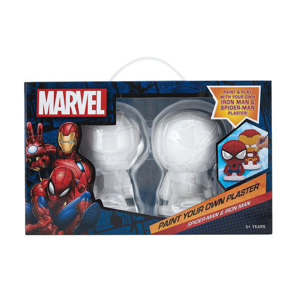 Marvel Paint Your Own Plaster Spider-Man and Iron Man Set