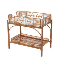 Faux Rattan Change Table