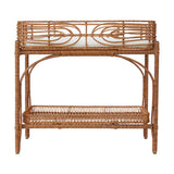 Faux Rattan Change Table