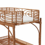 Faux Rattan Change Table