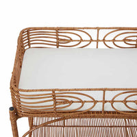 Faux Rattan Change Table