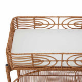 Faux Rattan Change Table