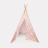 Wooden Teepee Play Tent (Floral Horse)