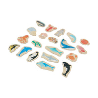 Wooden Magnetic Sea Creatures (20pcs)