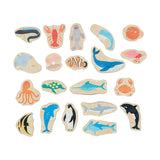 Wooden Magnetic Sea Creatures (20pcs)