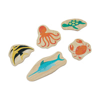 Wooden Magnetic Sea Creatures (20pcs)