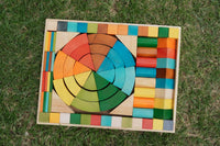 Jumbo Natural Rainbow Blocks 86pcs