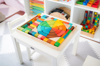 Jumbo Natural Rainbow Blocks 86pcs