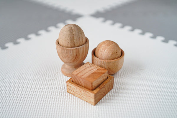 Montessori Egg, Ball & Cube Set