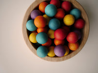 Rainbow Wooden Balls (set of 50)